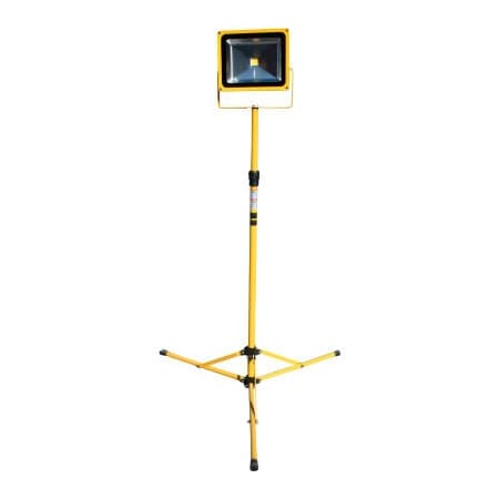 LIND EQUIPMENT Battery Powered Portable Heavy-Duty LED Flood Light - 30W, 4-8' Tripod LE965LEDC-TR